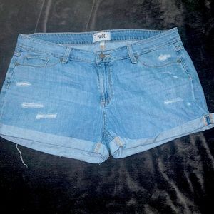 Distressed Jean Shorts